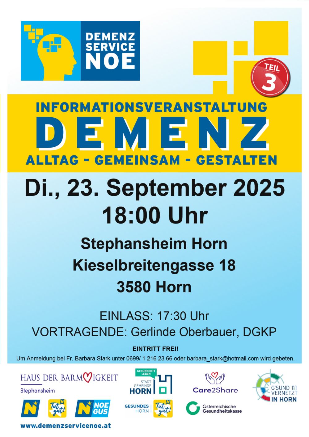 DEMENZ Infoveranstaltung